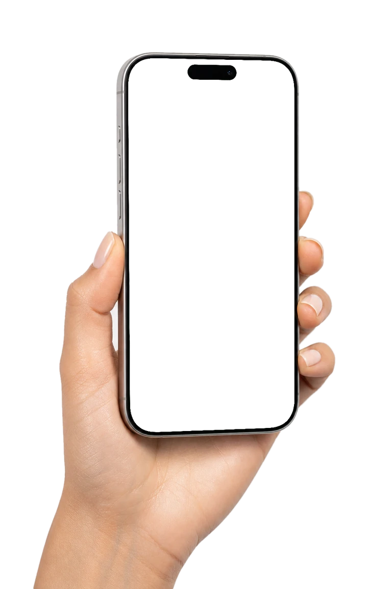 A hand holding an iPhone whose Wallet card keeps changing to new designs